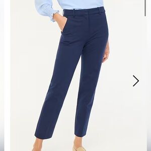 J. Crew Kallie women’s trouser in navy blue